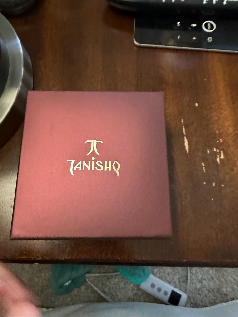 Tanishq Burgundy Jewelry Box